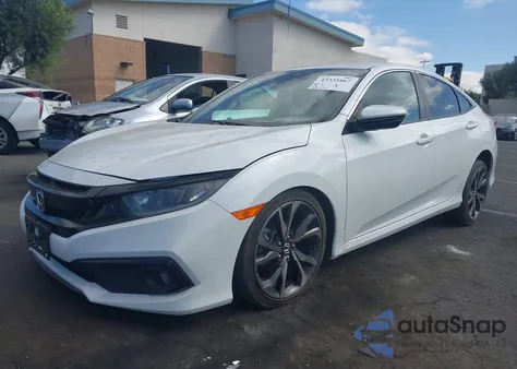 2021 Honda Civic Sport z USA, uszkodzony, nr VIN 2HGFC2F87MH559154